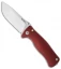 LionSteel SR2 Red Aluminum Folding Knife (3.125" Satin Plain)