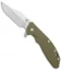 Hinderer Knives XM-24 Frame Lock Knife OD Green G-10/Bronze Ti (4" SW Bowie)