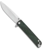 Medford M-48 Green Hybrid Frame Lock Knife Ti/Green Aluminum (3.9" Satin)