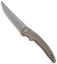 Jake Hoback Knives Sliver Frame Lock Knife Bronze Ano Ti (3.8" Stonewash)