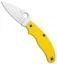 Spyderco UK Pen Knife Salt Slip Joint Yellow FRN (2.9" Satin) C94PYL
