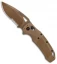 Hogue Sig K320 ABLE Lock Drop Point Knife Coyote Nylon Poly Serr (3.5" PVD)