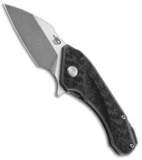 Bestech Knives Goblin Frame Lock Knife Black Ti/Carbon Fiber (2" Stonewash)