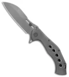 Olamic Cutlery Soloist Scout Frame Lock Knife Titanium (4.3" Dark Wash)