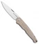Viper Knives Vox Key Slip Joint Knife Natural Canvas Micarta (3.25" Satin)