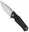 Real Steel Element Frame Lock Knife Black Micarta (3.5" Stonewash)