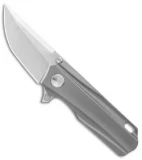 Stedemon Shy Mini Integral Frame Lock Knife Blasted Titanium (2.25" Satin)