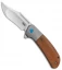 Pena Knives X-Series Lanny's Clip Flipper Knife Brown Canvas Micarta (3.25" SW)