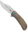 Pena Knives X-Series Lanny's Clip Flipper Knife Jigged Bronze Ti (3.25" SW)