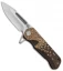 Medford Custom Proxima Frame Lock Knife Sculpted Bronze Ti (3.875" Tumbled) MKT