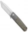 Alliance Designs Laconico EZE Knife Green Micarta Bolsterlock (3" Satin)