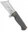 Andre de Villiers Custom Battle Cleaver Flipper Knife Ti (4" Satin) AdV