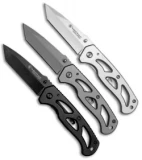 Smith & Wesson 3 Piece Utility Knife Set (Black/Gray/Bead Blast) 1085964