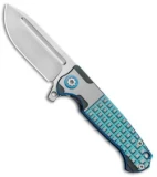 Andre de Villiers Mini Pathfinder Knife Frag Blue Ti (3.2" Satin) AdV