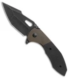 Custom Knife Factory Christensen Spectra Knife Bronze Ti/CF (3.25" Black SW) CKF