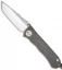 Chris Reeve Knives Umnumzaan Knife Polished Tanto Blade (3.68" Plain)