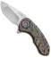 Curtiss Knives F3 Compact Frame Lock Knife Flamed Ti (2.5" Stonewash)