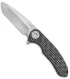 Curtiss Knives F3 Large Frame Lock Knife Frag Titanium (3.6" Stonewash)