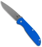 Hinderer Knives Firetac Spear Point Frame Lock Knife Blue G-10 (3.6" Working)