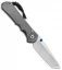 Chris Reeve Knives Large Inkosi Left Hand Frame Lock Knife (3.5" Stonewash) CRK