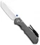 Chris Reeve Knives Large Inkosi Tanto Frame Lock Knife (3.5" Stonewash) CRK