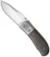 Chuck Gedraitis Snubnose Folder Knife w/ LSCF Carbon Fiber (3" Satin Plain)