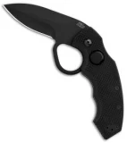 Colonel Blades Self Defense Folding Knife Black G-10 (2.5" Black)