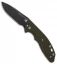 Hinderer Knives XM Slippy Slicer Slip Joint Knife OD Green G-10 (3" Black SW)