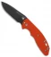 Hinderer Knives XM Slippy Slicer Slip Joint Knife Orange G-10 (3" Black SW)