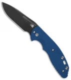 Hinderer Knives XM Slippy Slicer Slip Joint Knife Blue G-10 (3" Black SW)