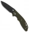 Hinderer Knives XM Slippy Spanto Slip Joint Knife OD Green G-10 (3" Black SW)