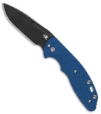 Hinderer Knives XM Slippy Spanto Slip Joint Knife Blue G-10 (3" Black SW)