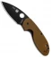 Spyderco Efficient Liner Lock Knife Brown G-10 (3" Black) C216GPBNBK