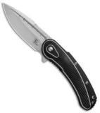 Begg Steelcraft Series Bodega Knife Black/Silver Titanium (4" Satin)