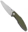 MKM Burnley Raut Liner Lock Front Flipper Knife Green G-10 (3.35" Satin)