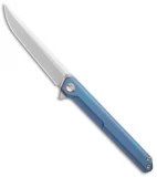 Stedemon Vouking TS06 Frame Lock Knife Blue Titanium (3.75" Satin)