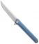 Stedemon Vouking TS06 Frame Lock Knife Blue Titanium (3.75" Satin)