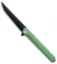 Stedemon Vouking TS06 Frame Lock Knife Green Titanium (3.75" Black)