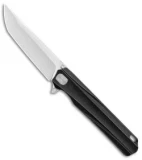 Stedemon Shy V Tanto Integral Frame Lock Knife Black Ti (4" Satin)