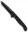 CRKT Carson M16-00K Tanto Liner Lock Knife Black Zytel (3" Black)