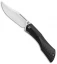 Isham Bladeworks Blackstar Slip Joint Knife Black G-10/Carbon Fiber (2.5" Satin)