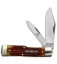 GEC #44 Tidoute Gunstock Buffalo Jack Pocket Knife 3.375" Goldenrod Jigged Bone