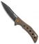 Olamic Cutlery Swish Flipper Frame Lock Knife Gunmetal Bronze(3.75"PVD) S167