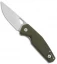 GiantMouse Vox/Anso ACE Nimbus Liner Lock Knife Green G-10 (3" Stonewash M390)
