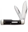 GEC #44 Tidoute Gunstock Buffalo Jack Pocket Knife 3.375" Gabon Ebony Wood