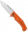 Artisan Cutlery Jungle Liner Lock Knife Orange G-10 (3.8" Stonewash)