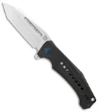 Artisan Cutlery Jungle Liner Lock Knife Textured Black G-10 (3.8" Stonewash)