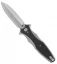 Hinderer Knives Maximus Dagger Flipper Knife Black G-10 (3.5" Stonewash)