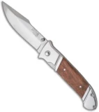SOG Fielder Liner Lock Knife Wood (3.5" Satin) FF-30