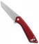 Case XX CG01 Tanto Flipper Knife Red Aluminum (3.4" Stonewash)